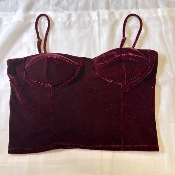 Haley & June velvet top - Picture 1 of 4